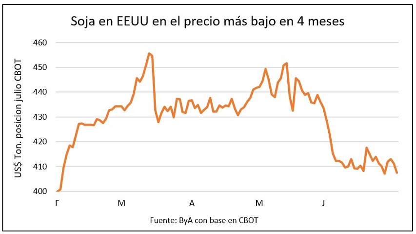 Granos caen en la previa del informe del USDA entre expectativas de mayor área y stocks elevados en EE.UU.